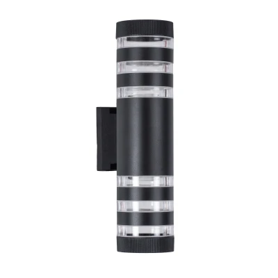 Μοντέρνα επιτοίχια απλίκα kelvo® ORION με 2 ντουί GU10 AC 220-240V αδιάβροχη IP65 μαύρο ματ 9x15x35.5cm Μοντέρνα επιτοίχια απλίκα kelvo® ORION με 2 ντουί GU10 AC 220-240V αδιάβροχη IP65 μαύρο ματ 9x15x35.5cm