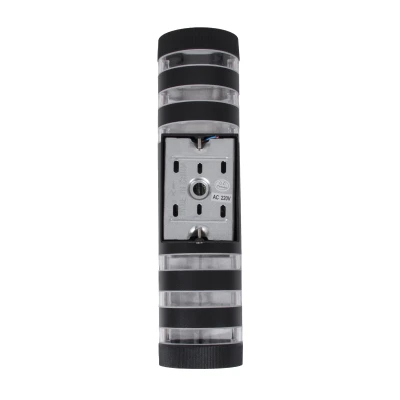 Μοντέρνα επιτοίχια απλίκα kelvo® ORION με 2 ντουί GU10 AC 220-240V αδιάβροχη IP65 μαύρο ματ 9x15x35.5cm Μοντέρνα επιτοίχια απλίκα kelvo® ORION με 2 ντουί GU10 AC 220-240V αδιάβροχη IP65 μαύρο ματ 9x15x35.5cm