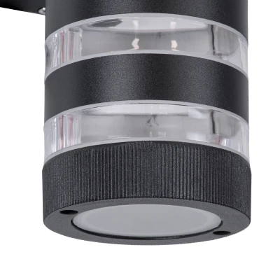 Μοντέρνα επιτοίχια απλίκα kelvo® ORION με 2 ντουί GU10 AC 220-240V αδιάβροχη IP65 μαύρο ματ 9x15x35.5cm Μοντέρνα επιτοίχια απλίκα kelvo® ORION με 2 ντουί GU10 AC 220-240V αδιάβροχη IP65 μαύρο ματ 9x15x35.5cm