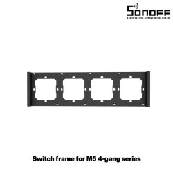 Πλαίσιο διακόπτη 4 Θέσεων Sonoff Switchman M5 σε μαύρο χρώμα με διάσταση  L29.9xW8.6xH1.48cm