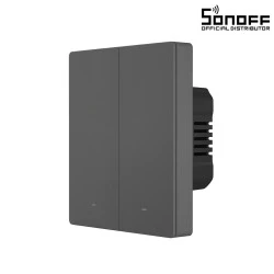 Διακόπτης επίτοιχος SONOFF M5-2C-80 SwitchMan Smart WiFi & Bluetooth AC 100-240V Max 10A 2200W (5A/Way) 2 Way