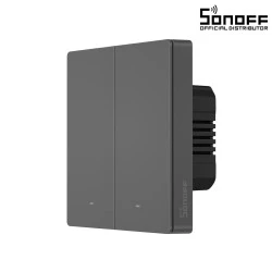 Διακόπτης επίτοιχος SONOFF M5-2C-86 Smart Switch WiFi & Bluetooth AC 100-240V Max 10A 2200W (5A/Way) 2 Way