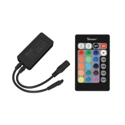 Sonoff ασύρματο RGB Controller Wi-Fi με τηλεχειριστήριο 24 Keys WiFi 2.4GHz & Bluetooth DC 5-12V Max 36W 