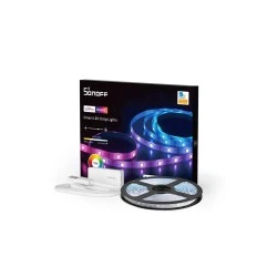 Smart Ταινία LED SONOFF Wi-Fi 5V RGB απόχρωση φωτός με μήκος 5m τύπου SMD5050 με τροφοδοτικό