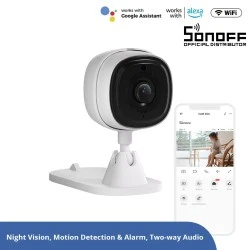 Κάμερα παρακολούθησης Sonoff smart S-CAM με ηχητικό συναγερμό ανάλυση εικόνας1080p FHD Wi-Fi