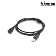 Καλώδιο επέκτασης USB αρσενικό σε θηλυκό 2.0  με μήκος 150cm SONOFF σε μαύρο χρώμα