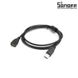 Καλώδιο επέκτασης USB αρσενικό σε θηλυκό 2.0  με μήκος 150cm SONOFF σε μαύρο χρώμα