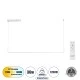 Κρεμαστό Φωτιστικό LINARIA Design LED CCT 36W 4150lm 200° AC 220-240V - Εναλλαγή Φωτισμού μέσω Τηλεχειριστηρίου All In One - Λευκό GloboStar® LINARIA 60922 Κρεμαστό Φωτιστικό Οροφής Design LED CCT 36W 4150lm 200° AC 220-240V - Εναλλαγή Φωτισμού μέσω Τηλεχειριστηρίου All In One Ψυχρό 6000k+Φυσικό 4500k+Θερμό 2700k Dimmable Μ120 x Π2 x Υ10cm - Λευκό - 3 Years Warranty