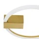 GloboStar® CINDERELLA 60978 Φωτιστικό Οροφής Δαχτυλίδι-Κύκλος LED CCT 16W 1792lm 360° AC 220-240V - Εναλλαγή Φωτισμού μέσω Διακόπτη On/Off All In One Ψυχρό 6000k+Φυσικό 4500k+Θερμό 2700k Φ28cm - Χρυσό Βούρτσας - 3 Years Warranty