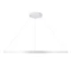GloboStar® DIAMOND 61518 Κρεμαστό Φωτιστικό Δαχτυλίδι-Κύκλος LED CCT 75W 8400lm 360° AC 220-240V - Εναλλαγή Φωτισμού μέσω Τηλεχειριστηρίου All In One Ψυχρό 6000k+Φυσικό 4500k+Θερμό 2700k Dimmable Φ100cm - Λευκό - 3 Years Warranty
