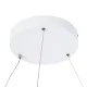 GloboStar® DIAMOND 61518 Κρεμαστό Φωτιστικό Δαχτυλίδι-Κύκλος LED CCT 75W 8400lm 360° AC 220-240V - Εναλλαγή Φωτισμού μέσω Τηλεχειριστηρίου All In One Ψυχρό 6000k+Φυσικό 4500k+Θερμό 2700k Dimmable Φ100cm - Λευκό - 3 Years Warranty