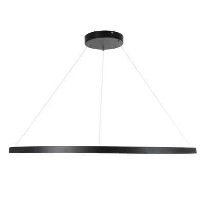 Κρεμαστό Φωτιστικό Δαχτυλίδι-Κύκλος LED DIAMOND CCT 75W 8400lm 360° AC 220-240V - Εναλλαγή Φωτισμού μέσω Τηλεχειριστηρίου All In One- Μαύρο GloboStar® DIAMOND 61519 Κρεμαστό Φωτιστικό Δαχτυλίδι-Κύκλος LED CCT 75W 8400lm 360° AC 220-240V - Εναλλαγή Φωτισμού μέσω Τηλεχειριστηρίου All In One Ψυχρό 6000k+Φυσικό 4500k+Θερμό 2700k Dimmable Φ100cm - Μαύρο - 3 Years Warranty