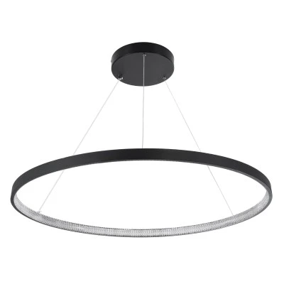 Κρεμαστό Φωτιστικό Δαχτυλίδι-Κύκλος LED DIAMOND CCT 67W 7504lm 360° AC 220-240V - Εναλλαγή Φωτισμού μέσω Τηλεχειριστηρίου All In One - Μαύρο GloboStar® DIAMOND 61520 Κρεμαστό Φωτιστικό Δαχτυλίδι-Κύκλος LED CCT 67W 7504lm 360° AC 220-240V - Εναλλαγή Φωτισμού μέσω Τηλεχειριστηρίου All In One Ψυχρό 6000k+Φυσικό 4500k+Θερμό 2700k Dimmable Φ80cm - Μαύρο - 3 Years Warranty