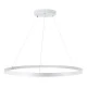 GloboStar® DIAMOND 61521 Κρεμαστό Φωτιστικό Δαχτυλίδι-Κύκλος LED CCT 67W 7504lm 360° AC 220-240V - Εναλλαγή Φωτισμού μέσω Τηλεχειριστηρίου All In One Ψυχρό 6000k+Φυσικό 4500k+Θερμό 2700k Dimmable Φ80cm - Λευκό - 3 Years Warranty