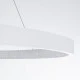GloboStar® DIAMOND 61521 Κρεμαστό Φωτιστικό Δαχτυλίδι-Κύκλος LED CCT 67W 7504lm 360° AC 220-240V - Εναλλαγή Φωτισμού μέσω Τηλεχειριστηρίου All In One Ψυχρό 6000k+Φυσικό 4500k+Θερμό 2700k Dimmable Φ80cm - Λευκό - 3 Years Warranty