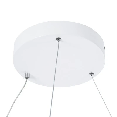 GloboStar® DIAMOND 61521 Κρεμαστό Φωτιστικό Δαχτυλίδι-Κύκλος LED CCT 67W 7504lm 360° AC 220-240V - Εναλλαγή Φωτισμού μέσω Τηλεχειριστηρίου All In One Ψυχρό 6000k+Φυσικό 4500k+Θερμό 2700k Dimmable Φ80cm - Λευκό - 3 Years Warranty