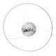GloboStar® DIAMOND 61521 Κρεμαστό Φωτιστικό Δαχτυλίδι-Κύκλος LED CCT 67W 7504lm 360° AC 220-240V - Εναλλαγή Φωτισμού μέσω Τηλεχειριστηρίου All In One Ψυχρό 6000k+Φυσικό 4500k+Θερμό 2700k Dimmable Φ80cm - Λευκό - 3 Years Warranty
