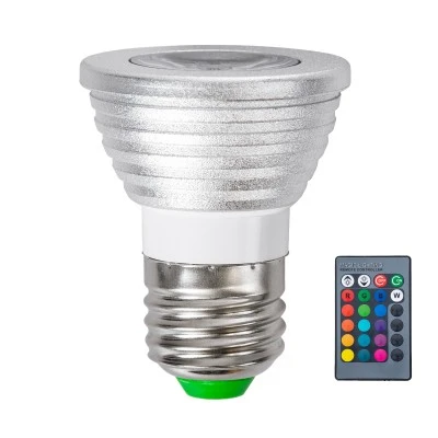 Σποτ LED E27 MR16 3W 200lm δέσμης 90° AC 220-240V IP20 Φ5 x Υ8.5cm - Εναλλαγή Φωτισμού μέσω Τηλεχειριστηρίου RGB - Dimmable Σποτ LED E27 MR16 3W 200lm δέσμης 90° AC 220-240V IP20 Φ5 x Υ8.5cm - Εναλλαγή Φωτισμού μέσω Τηλεχειριστηρίου RGB - Dimmable