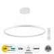 GloboStar® DIAMOND 61521 Κρεμαστό Φωτιστικό Δαχτυλίδι-Κύκλος LED CCT 67W 7504lm 360° AC 220-240V - Εναλλαγή Φωτισμού μέσω Τηλεχειριστηρίου All In One Ψυχρό 6000k+Φυσικό 4500k+Θερμό 2700k Dimmable Φ80cm - Λευκό - 3 Years Warranty
