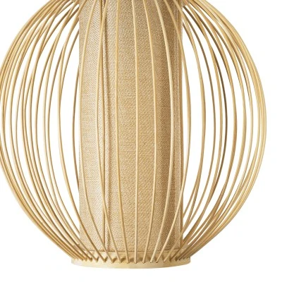 Boho Κρεμαστό Φωτιστικό HIBISCUS Μονόφωτο 1 x E27 AC220-240V IP20 - Φ28 x Υ28cm - Μπεζ Ξύλινο Πλέγμα GloboStar® HIBISCUS 01934 Boho Κρεμαστό Φωτιστικό Πλέγμα Μονόφωτο 1 x E27 IP20 Μπεζ Ξύλο - Μ28 x Π28 x Υ28cm