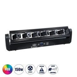 Επαγγελματική μπάρα Super Laser Beam Light 150W  3in1 RGB DMX512 Μ8xΠ23xΥ9cm