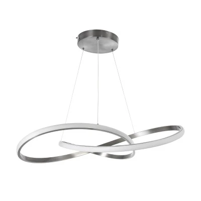 Κρεμαστό Φωτιστικό Design LED DEXTER CCT 90W 10080lm 300° AC 220-240V - Εναλλαγή Φωτισμού μέσω Τηλεχειριστηρίου All In One - Νίκελ Ασημί Βούρτσας GloboStar® DEXTER 60915 Κρεμαστό Φωτιστικό Οροφής Design LED CCT 90W 10080lm 300° AC 220-240V - Εναλλαγή Φωτισμού μέσω Τηλεχειριστηρίου All In One Ψυχρό 6000k+Φυσικό 4500k+Θερμό 2700k Dimmable Φ73cm - Νίκελ Ασημί Βούρτσας - 3 Years Warranty