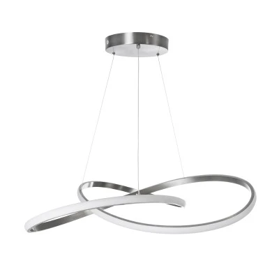 Κρεμαστό Φωτιστικό Design LED DEXTER CCT 90W 10080lm 300° AC 220-240V - Εναλλαγή Φωτισμού μέσω Τηλεχειριστηρίου All In One - Νίκελ Ασημί Βούρτσας GloboStar® DEXTER 60915 Κρεμαστό Φωτιστικό Οροφής Design LED CCT 90W 10080lm 300° AC 220-240V - Εναλλαγή Φωτισμού μέσω Τηλεχειριστηρίου All In One Ψυχρό 6000k+Φυσικό 4500k+Θερμό 2700k Dimmable Φ73cm - Νίκελ Ασημί Βούρτσας - 3 Years Warranty
