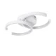 GloboStar® EVA 61068 Φωτιστικό Οροφής Design LED CCT 16W 1920lm 300° AC 220-240V - Εναλλαγή Φωτισμού μέσω Διακόπτη On/Off All In One Ψυχρό 6000k+Φυσικό 4500k+Θερμό 2700k Μ33 x Π21 x Υ7cm - Λευκό