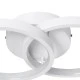 GloboStar® EVA 61068 Φωτιστικό Οροφής Design LED CCT 16W 1920lm 300° AC 220-240V - Εναλλαγή Φωτισμού μέσω Διακόπτη On/Off All In One Ψυχρό 6000k+Φυσικό 4500k+Θερμό 2700k Μ33 x Π21 x Υ7cm - Λευκό