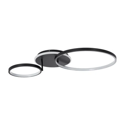 Φωτιστικό Οροφής Δαχτυλίδι-Κύκλος LED NEMESIS CCT 67W 7573lm 360° AC 220-240V - Εναλλαγή Φωτισμού μέσω Τηλεχειριστηρίου All In One - Μαύρο GloboStar® NEMESIS 61105 Φωτιστικό Οροφής Δαχτυλίδι-Κύκλος LED CCT 67W 7573lm 360° AC 220-240V - Εναλλαγή Φωτισμού μέσω Τηλεχειριστηρίου All In One Ψυχρό 6000k+Φυσικό 4500k+Θερμό 2700k Dimmable Φ25+45cm+BackLight - Μαύρο - 3 Years Warranty