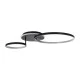Φωτιστικό Οροφής Δαχτυλίδι-Κύκλος LED NEMESIS CCT 67W 7573lm 360° AC 220-240V - Εναλλαγή Φωτισμού μέσω Τηλεχειριστηρίου All In One - Μαύρο GloboStar® NEMESIS 61105 Φωτιστικό Οροφής Δαχτυλίδι-Κύκλος LED CCT 67W 7573lm 360° AC 220-240V - Εναλλαγή Φωτισμού μέσω Τηλεχειριστηρίου All In One Ψυχρό 6000k+Φυσικό 4500k+Θερμό 2700k Dimmable Φ25+45cm+BackLight - Μαύρο - 3 Years Warranty