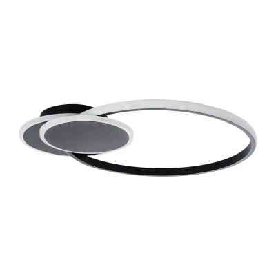 Φωτιστικό Οροφής Δαχτυλίδι-Κύκλος LED CIRCUO CCT 75W 8400lm 360° AC 220-240V - Εναλλαγή Φωτισμού μέσω Τηλεχειριστηρίου All In One - Μαύρο GloboStar® CIRCUO 61229 Φωτιστικό Οροφής Δαχτυλίδι-Κύκλος LED CCT 75W 8400lm 360° AC 220-240V - Εναλλαγή Φωτισμού μέσω Τηλεχειριστηρίου All In One Ψυχρό 6000k+Φυσικό 4500k+Θερμό 2700k Dimmable Μ53 x Π42.5 x Υ9cm - Μαύρο - 3 Years Warranty