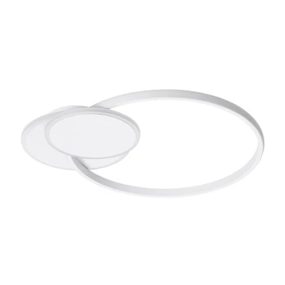 GloboStar® CIRCUO 61230 Φωτιστικό Οροφής Δαχτυλίδι-Κύκλος LED CCT 75W 8400lm 360° AC 220-240V - Εναλλαγή Φωτισμού μέσω Τηλεχειριστηρίου All In One Ψυχρό 6000k+Φυσικό 4500k+Θερμό 2700k Dimmable Μ53 x Π42.5 x Υ9cm - Λευκό - 3 Years Warranty