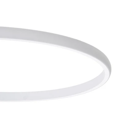 GloboStar® CIRCUO 61230 Φωτιστικό Οροφής Δαχτυλίδι-Κύκλος LED CCT 75W 8400lm 360° AC 220-240V - Εναλλαγή Φωτισμού μέσω Τηλεχειριστηρίου All In One Ψυχρό 6000k+Φυσικό 4500k+Θερμό 2700k Dimmable Μ53 x Π42.5 x Υ9cm - Λευκό - 3 Years Warranty