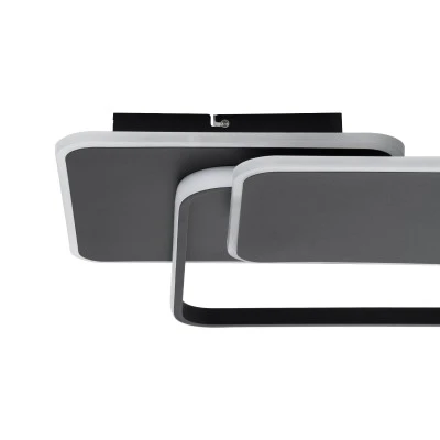 Φωτιστικό Οροφής Δαχτυλίδι-Κύκλος LED SQUARO CCT 75W 8400lm 360° AC 220-240V - Εναλλαγή Φωτισμού μέσω Τηλεχειριστηρίου All In One Ψυχρό - Μαύρο GloboStar® SQUARO 61231 Φωτιστικό Οροφής Δαχτυλίδι-Κύκλος LED CCT 75W 8400lm 360° AC 220-240V - Εναλλαγή Φωτισμού μέσω Τηλεχειριστηρίου All In One Ψυχρό 6000k+Φυσικό 4500k+Θερμό 2700k Dimmable Μ48.5 x Π51 x Υ9cm - Μαύρο - 3 Years Warranty