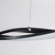 GloboStar® MORALES 61275 Κρεμαστό Φωτιστικό Οροφής Design LED CCT 54W 6048lm 200° AC 220-240V - Εναλλαγή Φωτισμού μέσω Τηλεχειριστηρίου All In One Ψυχρό 6000k+Φυσικό 4500k+Θερμό 2700k Dimmable Μ90 x Π14 x Υ14cm - Μαύρο - 3 Years Warranty