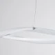 GloboStar® MORALES 61276 Κρεμαστό Φωτιστικό Οροφής Design LED CCT 54W 6048lm 200° AC 220-240V - Εναλλαγή Φωτισμού μέσω Τηλεχειριστηρίου All In One Ψυχρό 6000k+Φυσικό 4500k+Θερμό 2700k Dimmable Μ90 x Π14 x Υ14cm - Λευκό - 3 Years Warranty