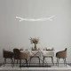 GloboStar® MORALES 61276 Κρεμαστό Φωτιστικό Οροφής Design LED CCT 54W 6048lm 200° AC 220-240V - Εναλλαγή Φωτισμού μέσω Τηλεχειριστηρίου All In One Ψυχρό 6000k+Φυσικό 4500k+Θερμό 2700k Dimmable Μ90 x Π14 x Υ14cm - Λευκό - 3 Years Warranty