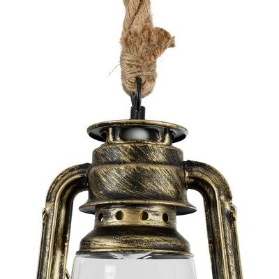 Κρεμαστό φωτιστικό BARBAROSSA Vintage 1 x E27 AC 220-240V μπρούτζινο μεταλλικό κλασικού σχεδιασμού με διακοσμητικές λεπτομέρειες Μ18 x Π18 x Υ28