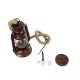 GloboStar® BARBAROSSA 01707 Vintage Κρεμαστό Φωτιστικό Ανάρτηση Μονόφωτο 1 x E27 IP20 Χάλκινο Μέταλλο, Διάφανο Γυαλί με Μπεζ Σχοινί - Μ18 x Π18 x Υ28cm