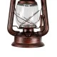 GloboStar® BARBAROSSA 01707 Vintage Κρεμαστό Φωτιστικό Ανάρτηση Μονόφωτο 1 x E27 IP20 Χάλκινο Μέταλλο, Διάφανο Γυαλί με Μπεζ Σχοινί - Μ18 x Π18 x Υ28cm