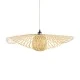 Boho Κρεμαστό Φωτιστικό CINNABAR Μονόφωτο 1 x E27 AC220-240V IP20 - Φ75 x Υ21cm - Μπεζ Ξύλινο Μπαμπού Πλέγμα GloboStar® CINNABAR 01837 Boho Κρεμαστό Φωτιστικό Πλέγμα Μονόφωτο 1 x E27 IP20 Μπεζ Ξύλο - Μ75 x Π75 x Υ21cm