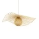 Boho Κρεμαστό Φωτιστικό CINNABAR Μονόφωτο 1 x E27 AC220-240V IP20 - Φ75 x Υ21cm - Μπεζ Ξύλινο Μπαμπού Πλέγμα GloboStar® CINNABAR 01837 Boho Κρεμαστό Φωτιστικό Πλέγμα Μονόφωτο 1 x E27 IP20 Μπεζ Ξύλο - Μ75 x Π75 x Υ21cm