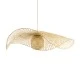 Boho Κρεμαστό Φωτιστικό CINNABAR Μονόφωτο 1 x E27 AC220-240V IP20 - Φ100 x Υ21cm - Μπεζ Ξύλινο Μπαμπού Πλέγμα GloboStar® CINNABAR 01838 Boho Κρεμαστό Φωτιστικό Πλέγμα Μονόφωτο 1 x E27 IP20 Μπεζ Ξύλο - Μ100 x Π100 x Υ21cm