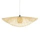 Boho Κρεμαστό Φωτιστικό CINNABAR Μονόφωτο 1 x E27 AC220-240V IP20 - Φ100 x Υ21cm - Μπεζ Ξύλινο Μπαμπού Πλέγμα GloboStar® CINNABAR 01838 Boho Κρεμαστό Φωτιστικό Πλέγμα Μονόφωτο 1 x E27 IP20 Μπεζ Ξύλο - Μ100 x Π100 x Υ21cm