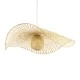 Boho Κρεμαστό Φωτιστικό CINNABAR Μονόφωτο 1 x E27 AC220-240V IP20 - Φ100 x Υ21cm - Μπεζ Ξύλινο Μπαμπού Πλέγμα GloboStar® CINNABAR 01838 Boho Κρεμαστό Φωτιστικό Πλέγμα Μονόφωτο 1 x E27 IP20 Μπεζ Ξύλο - Μ100 x Π100 x Υ21cm