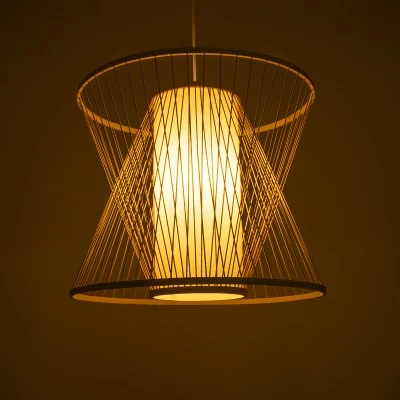 Boho Κρεμαστό Φωτιστικό HIBISCUS Μονόφωτο 1 x E27 AC220-240V IP20 - Φ60 x Υ50cm - Μπεζ Ξύλινο Πλέγμα - GloboStar® HIBISCUS 01925 Boho Κρεμαστό Φωτιστικό Πλέγμα Μονόφωτο 1 x E27 IP20 Μπεζ Ξύλο - Μ60 x Π60 x Υ50cm