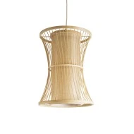 Boho Κρεμαστό Φωτιστικό HIBISCUS Μονόφωτο 1 x E27 AC220-240V IP20 - Φ30 x Υ40cm - Μπεζ Ξύλινο Πλέγμα - Boho Κρεμαστό Φωτιστικό HIBISCUS Μονόφωτο 1 x E27 AC220-240V IP20 - Φ30 x Υ40cm - Μπεζ Ξύλινο Πλέγμα -
