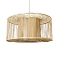 Boho Κρεμαστό Φωτιστικό HIBISCUS Μονόφωτο 1 x E27 AC220-240V IP20 - Φ80 x Υ38cm - Μπεζ Ξύλινο Πλέγμα Boho Κρεμαστό Φωτιστικό HIBISCUS Μονόφωτο 1 x E27 AC220-240V IP20 - Φ80 x Υ38cm - Μπεζ Ξύλινο Πλέγμα