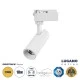 Φωτιστικό Σποτ Ράγας Μονοφασικό LUGANO LED 10W 1200lm 36° Θερμό φως 2700K AC 220-240V IP20 EUROTRACK® Λευκό Bridgelux Chip